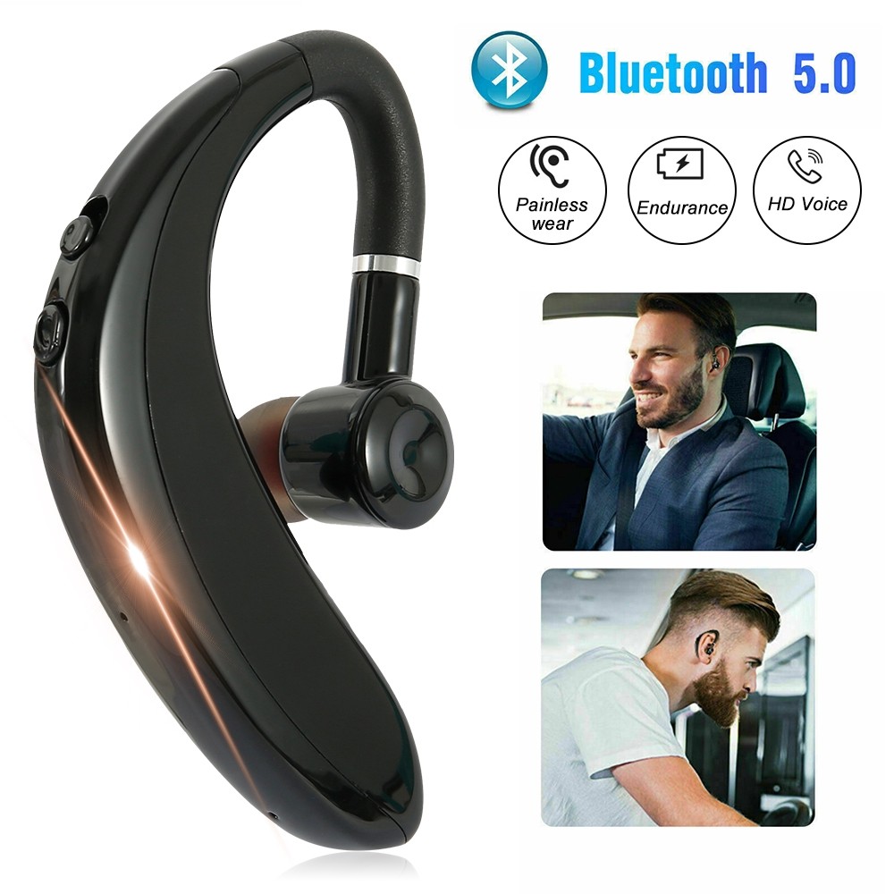 Business Mini Wireless Headset Translucent Treble Strong Bass
