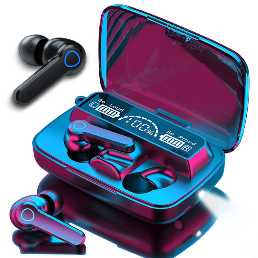 M19 Earbuds TWS Earphone Touch Control Wireless Bluetooth 5.1 Headphones With Microphone With flashlight