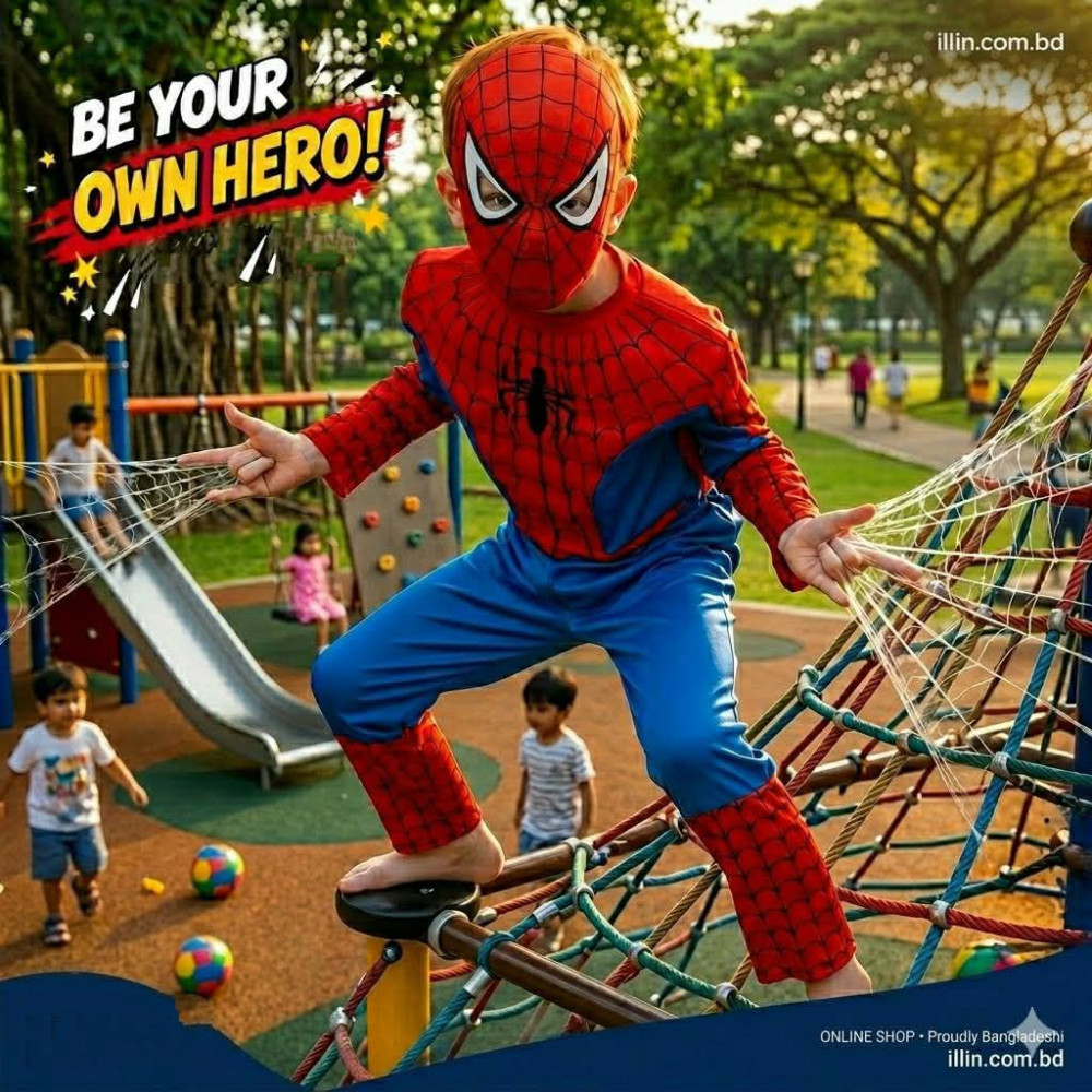 Spiderman Fancy Dress Costume Superhero Costume Kids Cartoon Fancy Dress for Costume Party