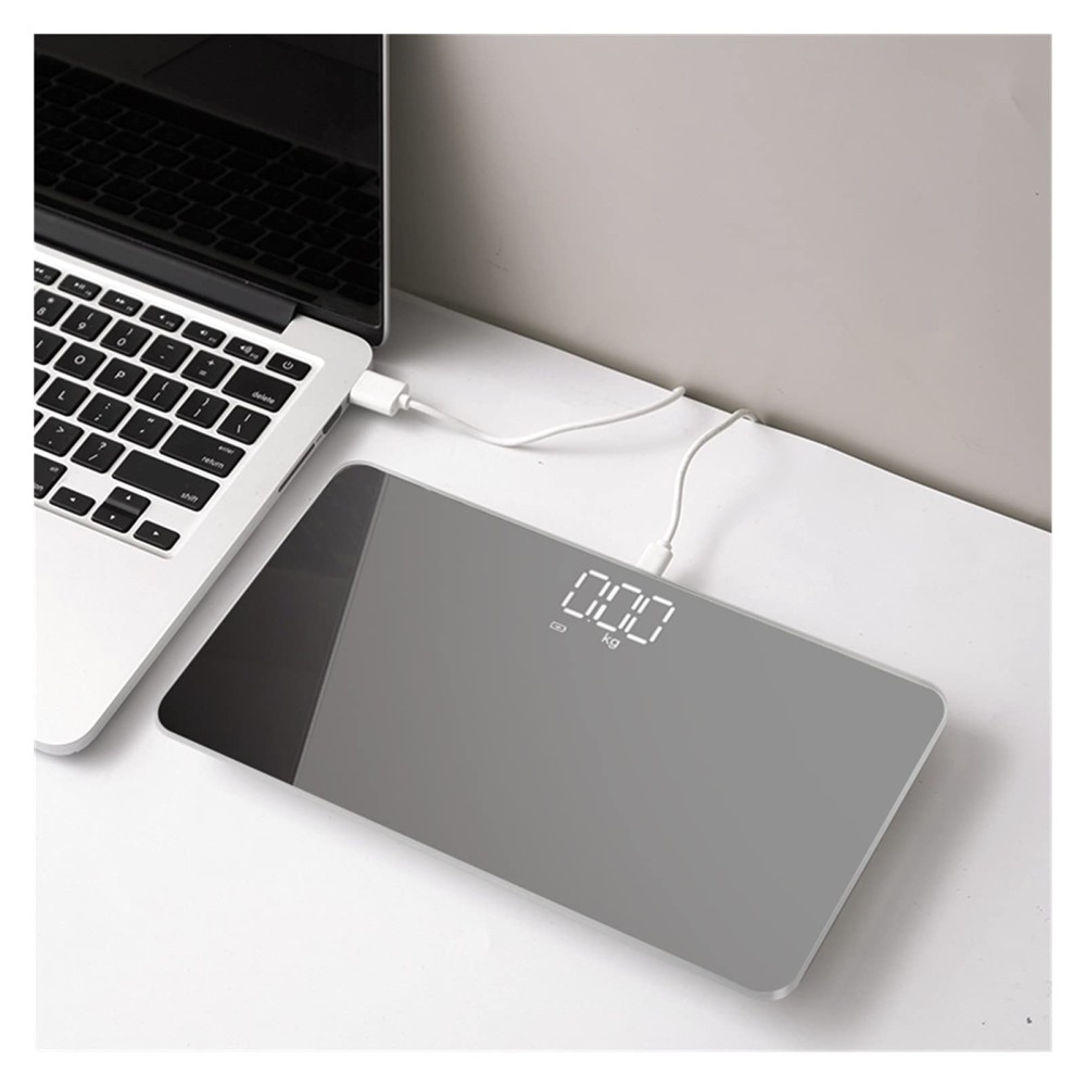 180KG Mini Portable Mirror Surface Bathroom Scales Boarding Digital Travel Smart Electronic Body Scale Precise Weight Scales