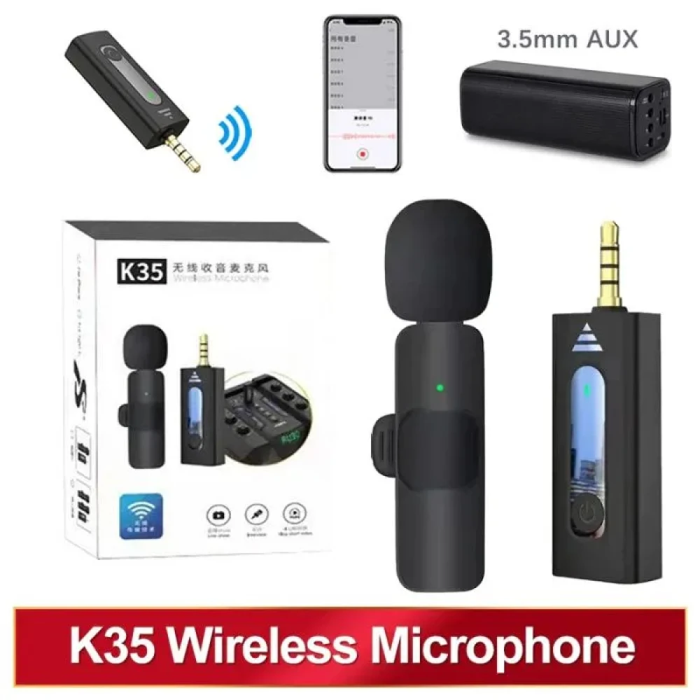 K35 DUAL WIRELESS DYNAMIC MICROPHONE