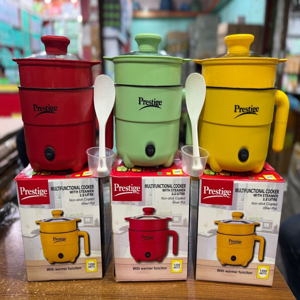 Prestige 2.2L Multifunction Electric Cooker with Steamer & Warmer (1200W)