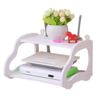 Router Stand Shelf Double Layer Wall Mounted Shelf Home decorator