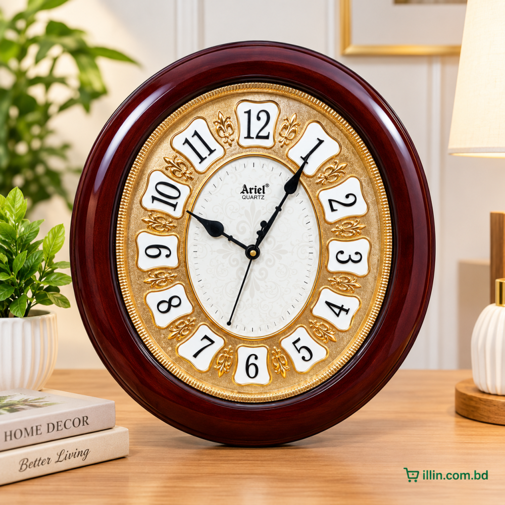 Ariel Quartz Premium Wall Clock – Elegant Decorative Wall Clock