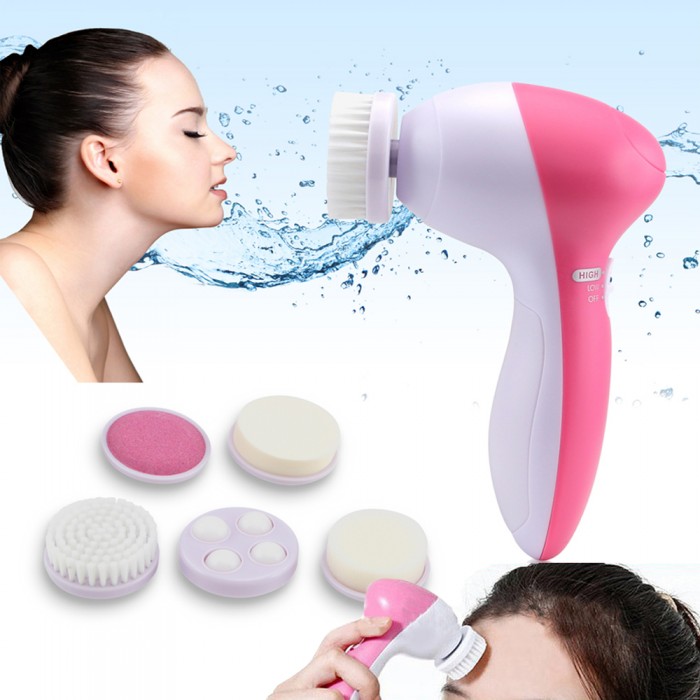 5 in 1 Beauty Care Massager - White and Pink